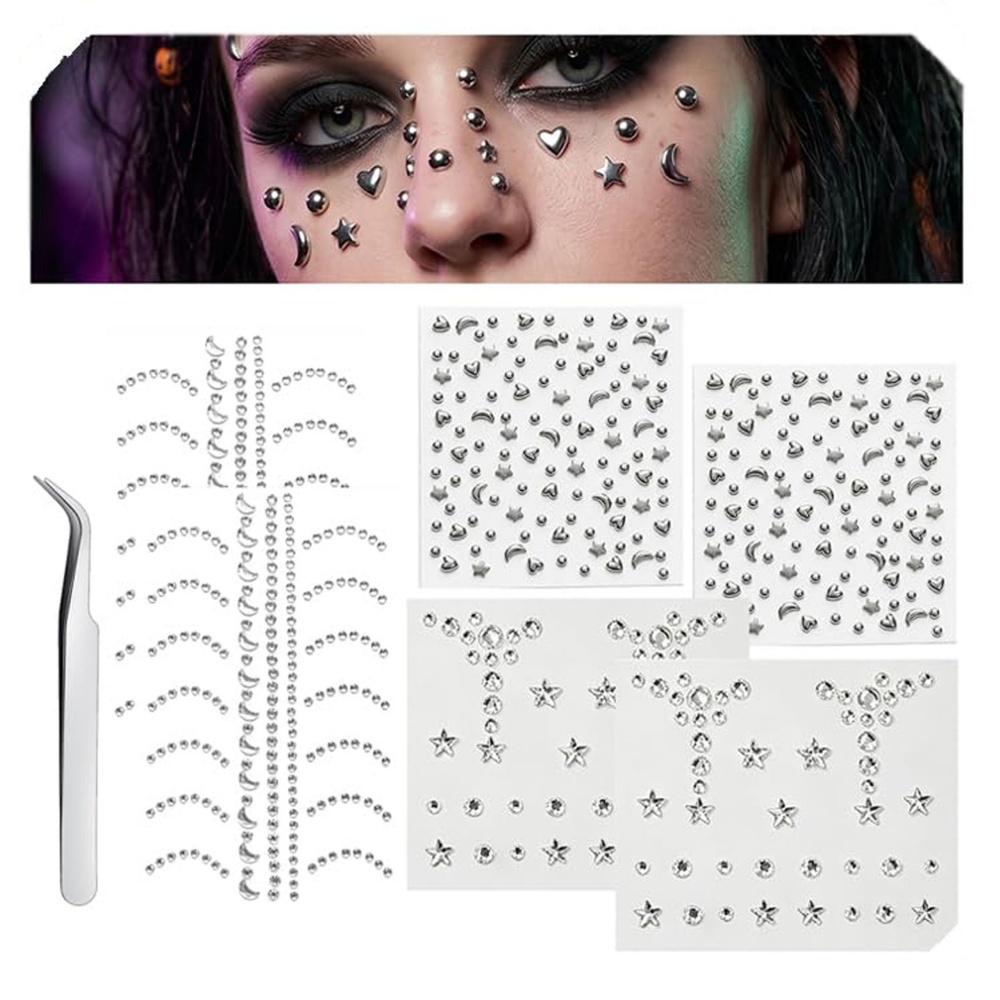 Body Jewelry Hoops - Fake Piercings Balls Stick auf Nase