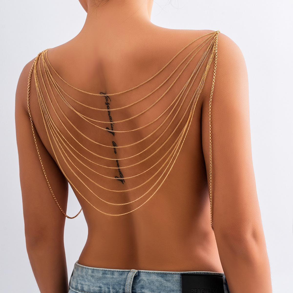 Body Jewelry Retainers - Klassische mehrschichtige Quasten-Körperkette für Damen, 2023,