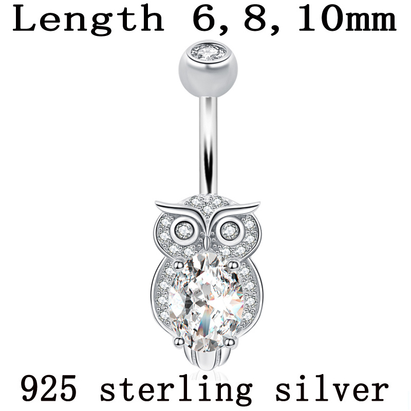 Body Jewelry Materials - Bauchnabelring aus echtem 925er Sterlingsilber, Nabelring,