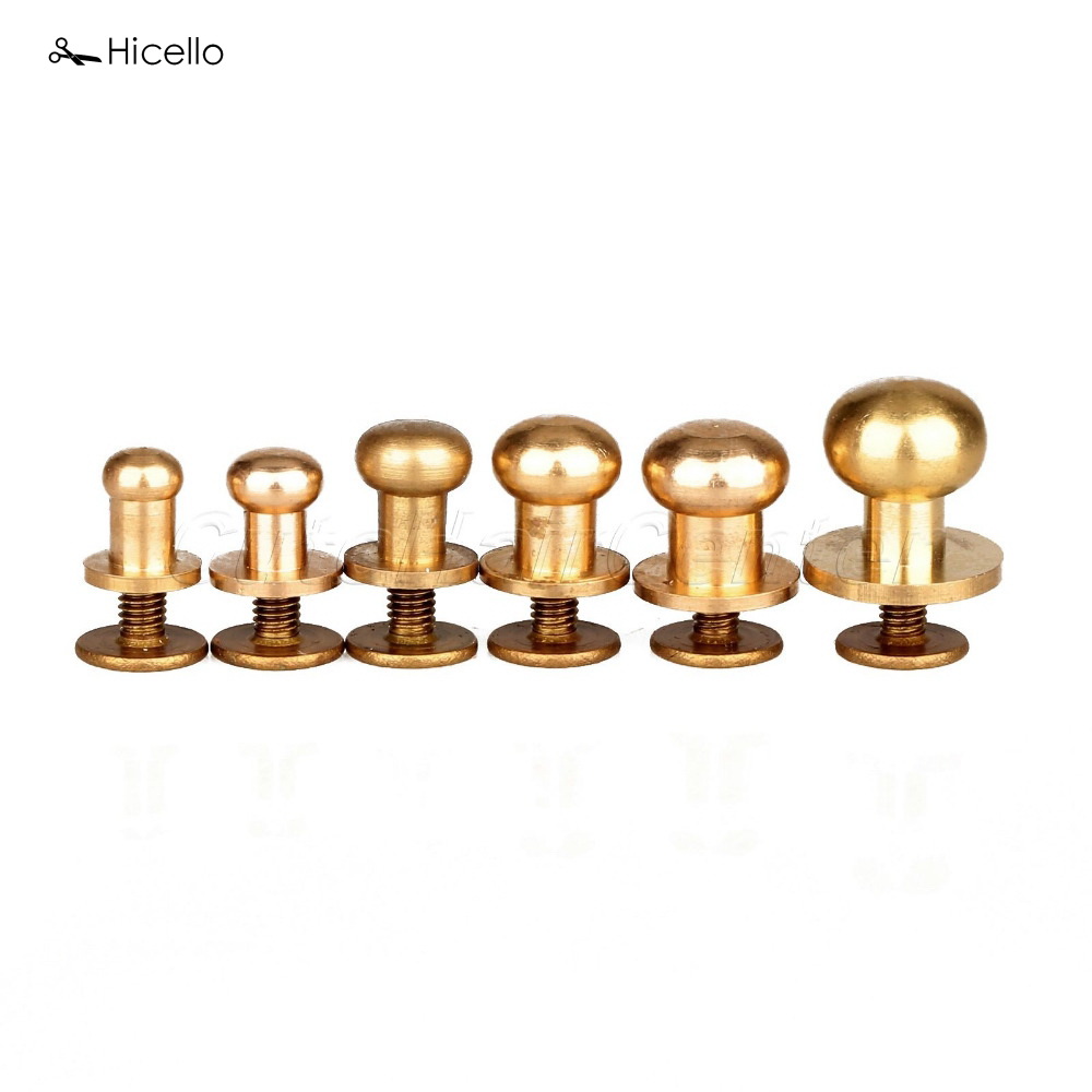 Body Jewelry Chicago - 10 Teile/satz Solide Messing Niet Runde