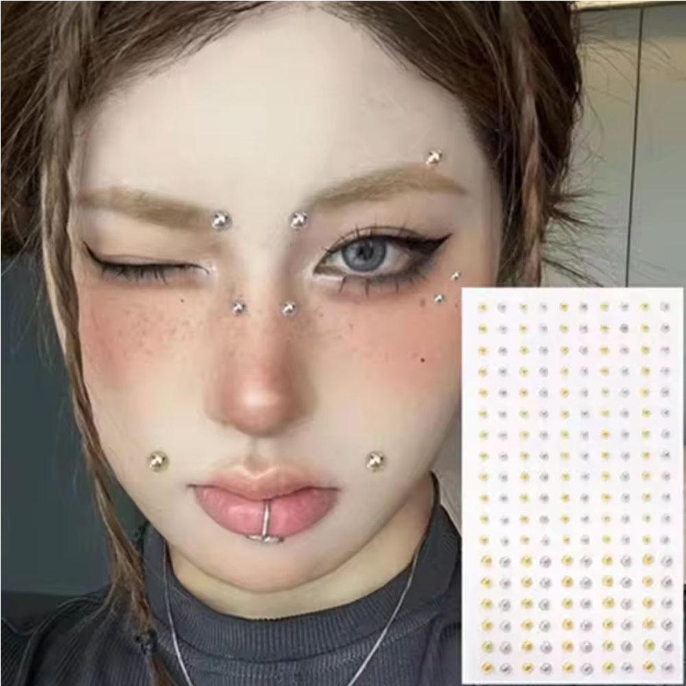 Body Jewelry Piercing - 58-180-teiliges Set Nicht-piercing Lippen-Nagel-Aufkleber Selbstklebend Wiederverwendbar
