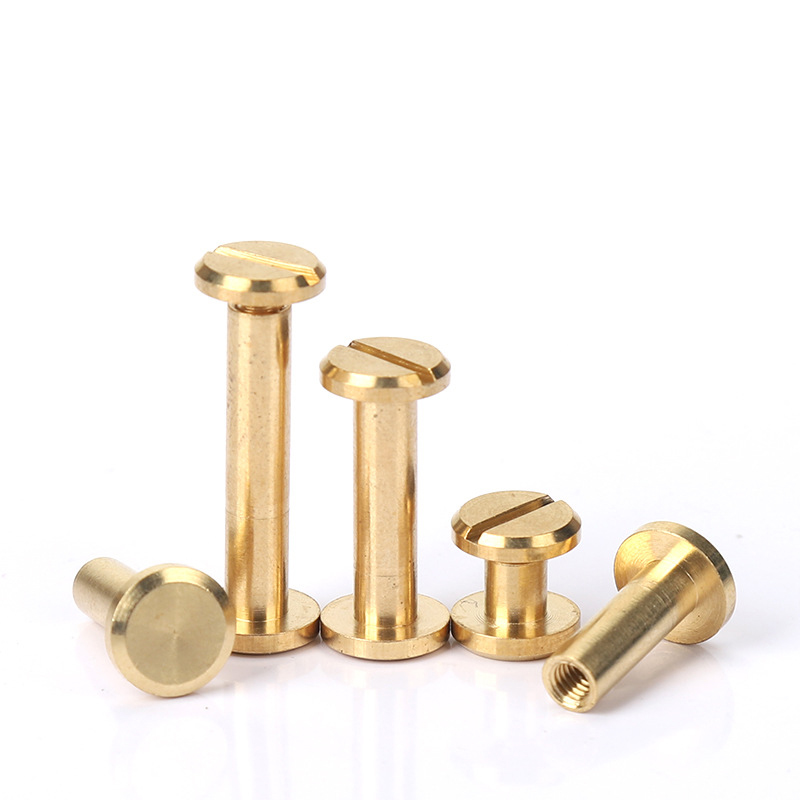 Body Jewelry Chicago - 10 Sets Chicago-Schrauben aus massivem Messing