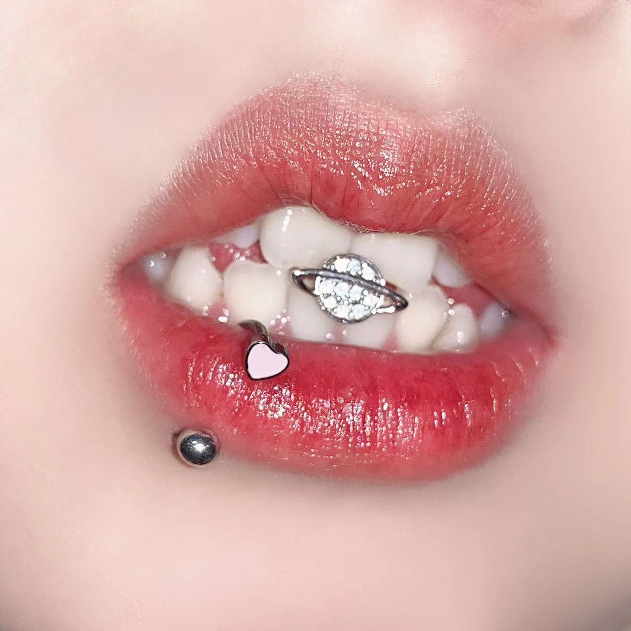 Body Jewelry Hoops - 1 Stück Trendiger, süßer, cooler Zungenpiercing