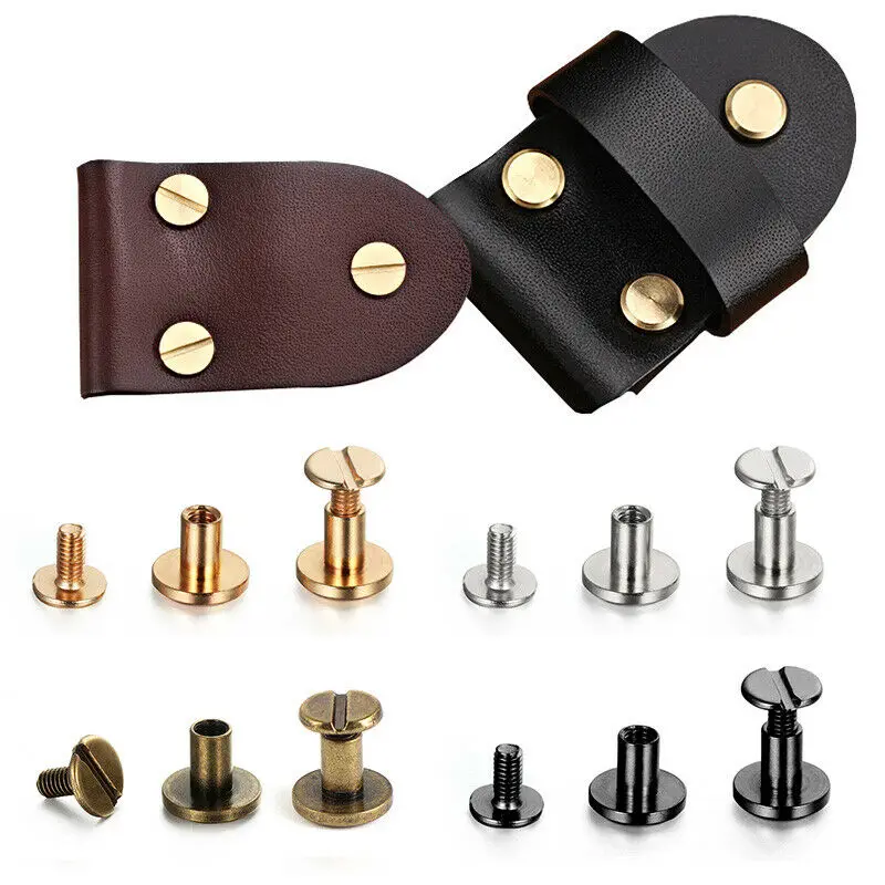 Body Jewelry Chicago - 10Sets/20Pcs Gepäck Leder Metall Handwerk Flache