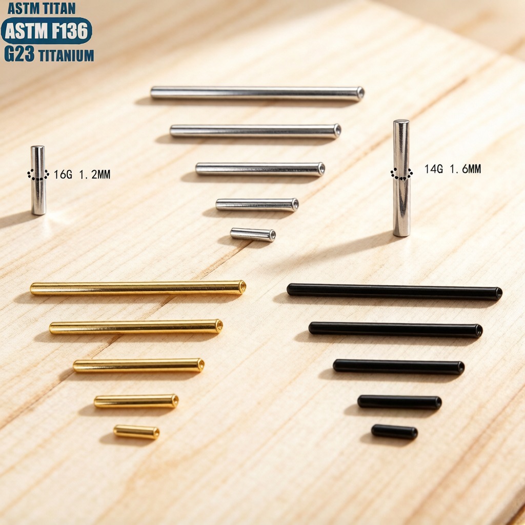 Body Jewelry Implant Grade - Großhandel G23 Implantatqualität Titan Septum Barbell