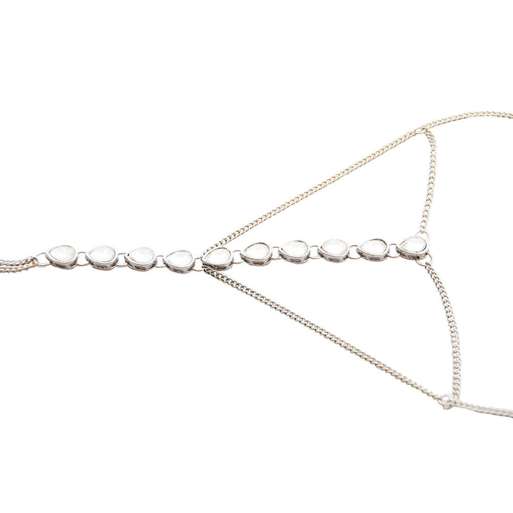 Body Jewelry Ideas - 1 Stück Diamantbesetzte Körperkette, modische Brustkette