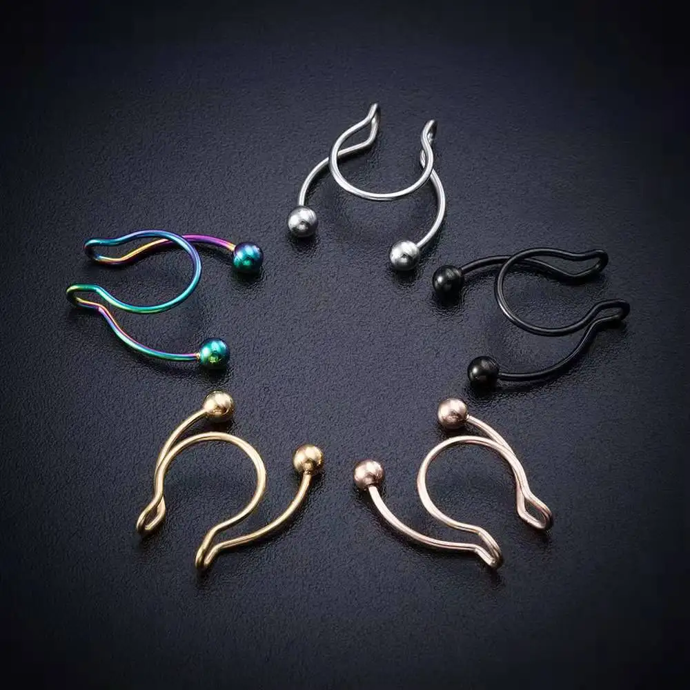 U-förmiger gefälschter Nasenri – Body Jewelry Hoops Bewertung und Preis