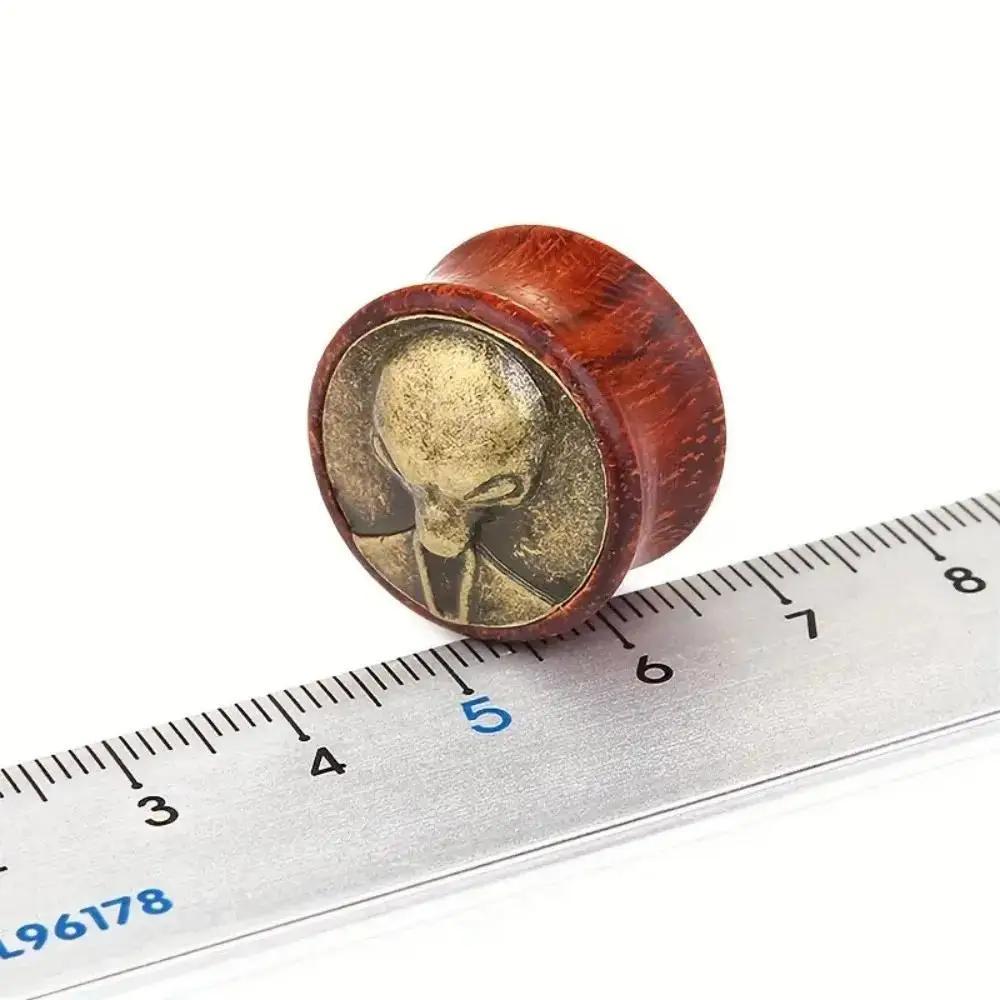 2 Stück Vintage Holz Alien Hea – Body Jewelry Materials Bewertung und Preis