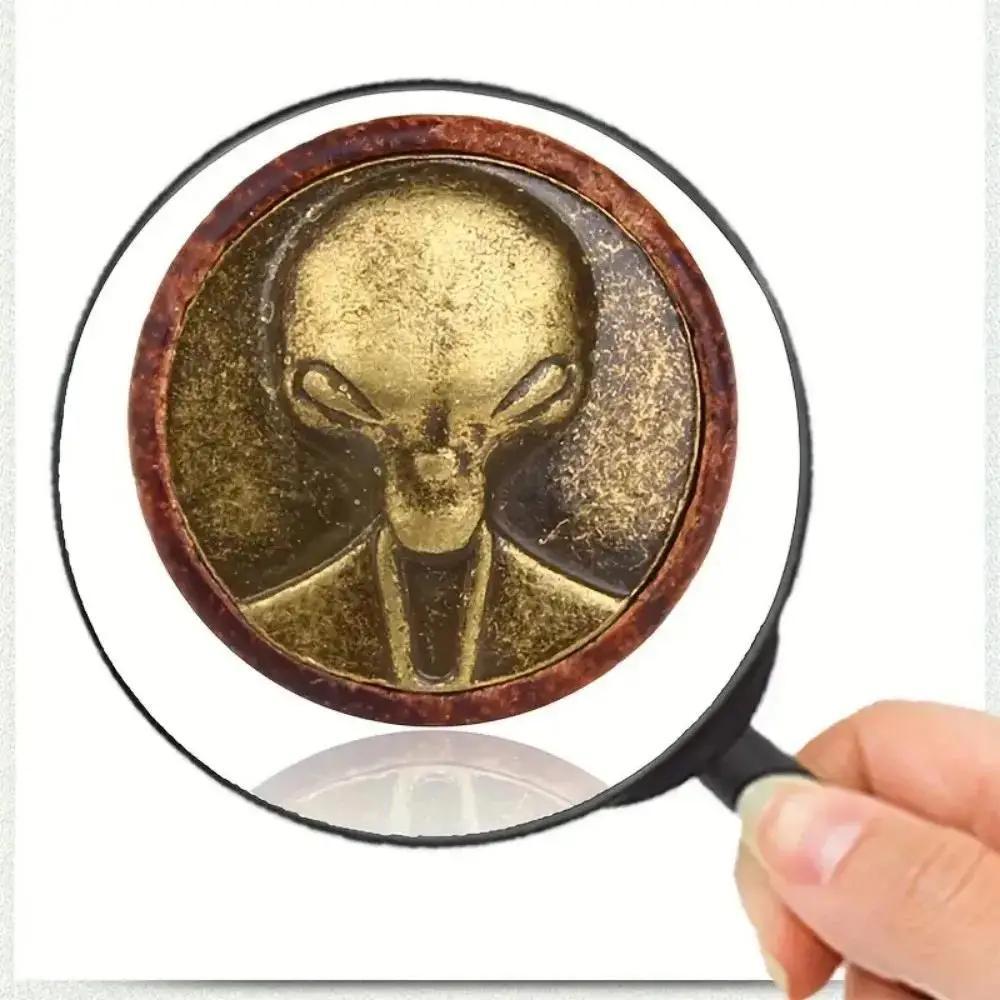 2 Stück Vintage Holz Alien Hea – Body Jewelry Materials Bewertung und Preis