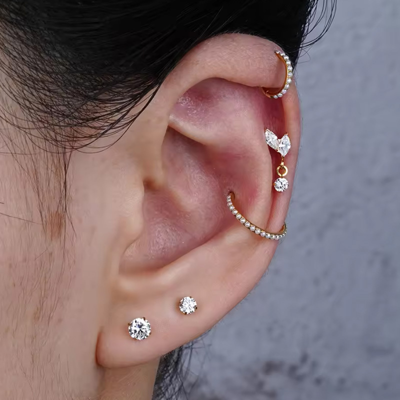 1 STÜCK G23 Titan Ohrstecker I – Body Jewelry Implant Grade Bewertung und Preis
