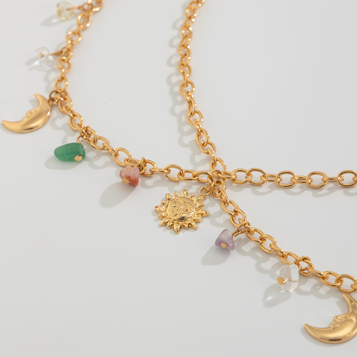 Boho-Stern-Mond-Sonnen-Anhänge – Body Jewelry Chain Bewertung und Preis