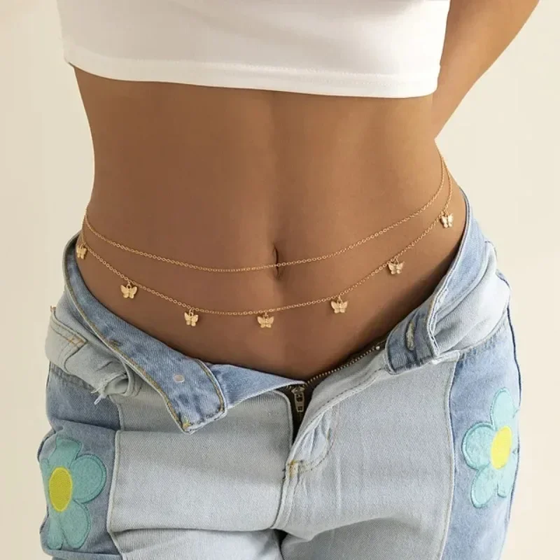 Neue Charme Sexy Doppel Schich – Body Jewelry Chains Bewertung und Preis