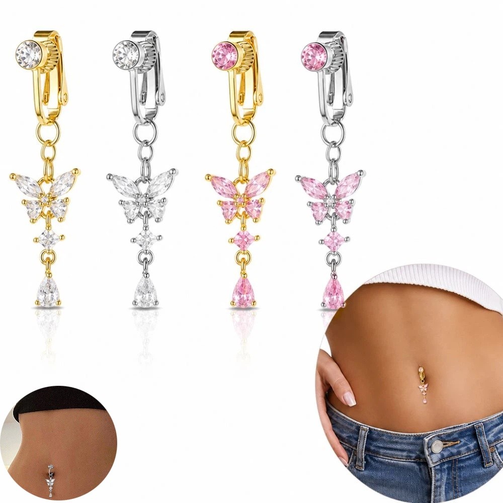 Schmetterlings-Design Clip-On  – Body Jewelry Materials Bewertung und Preis