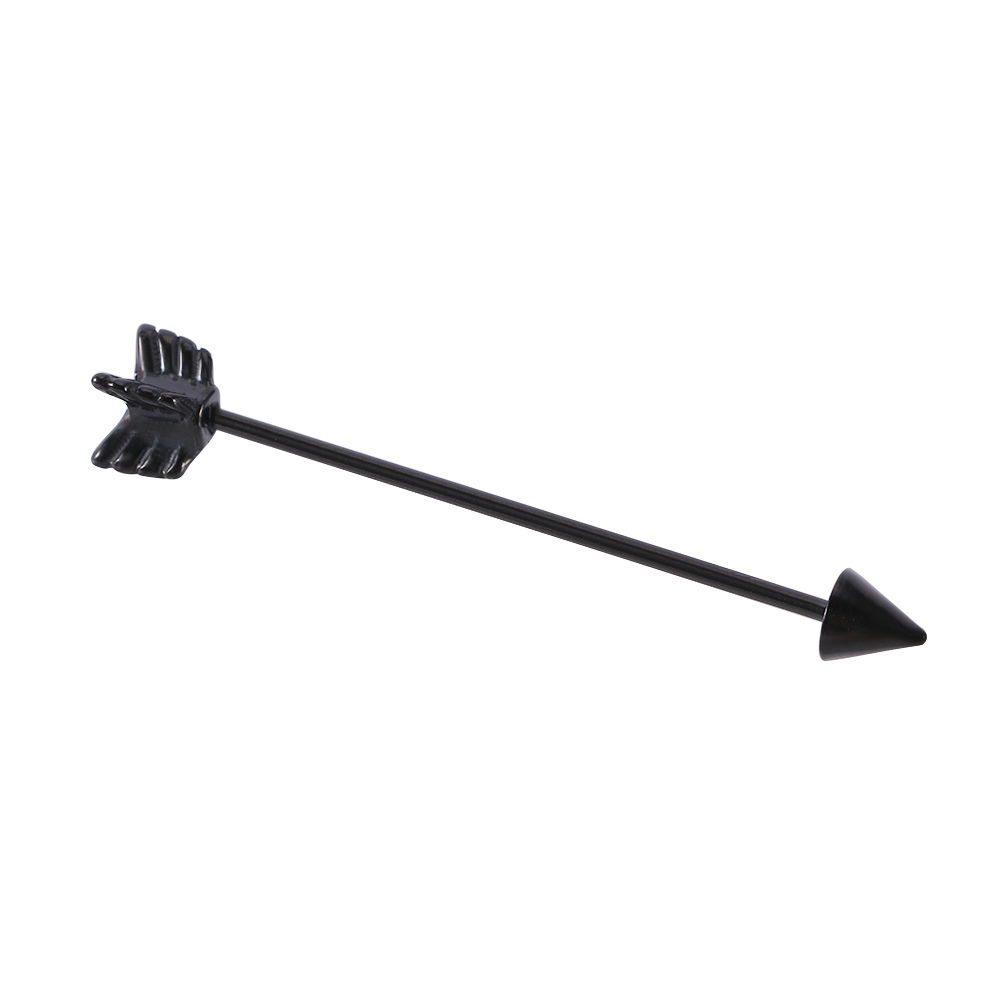 Lange Schraubsteck-Ohrstecker  – Industrial Barbell Long Bewertung und Preis
