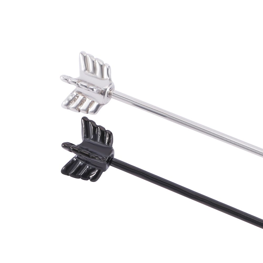 Lange Schraubsteck-Ohrstecker  – Industrial Barbell Long Bewertung und Preis