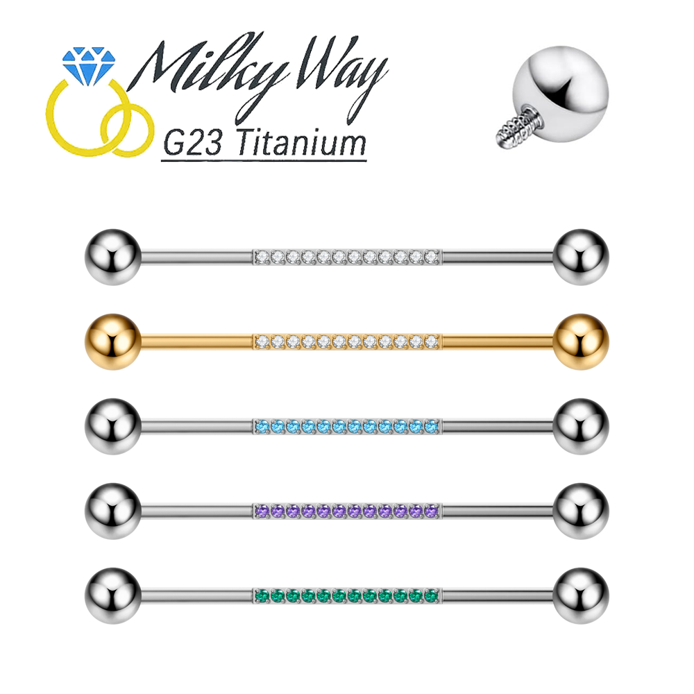 G23 Titan Körper Piercing Schm – Industrial Barbell Long Bewertung und Preis