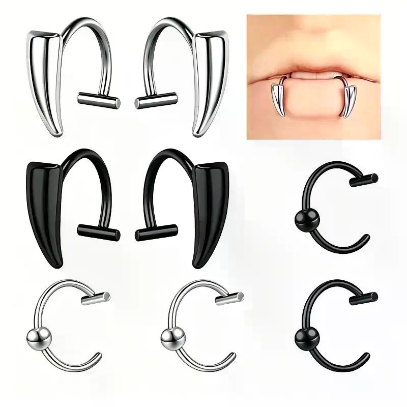 Punk Fake Lippenpiercing Schmu – Body Jewelry Piercing Bewertung und Preis