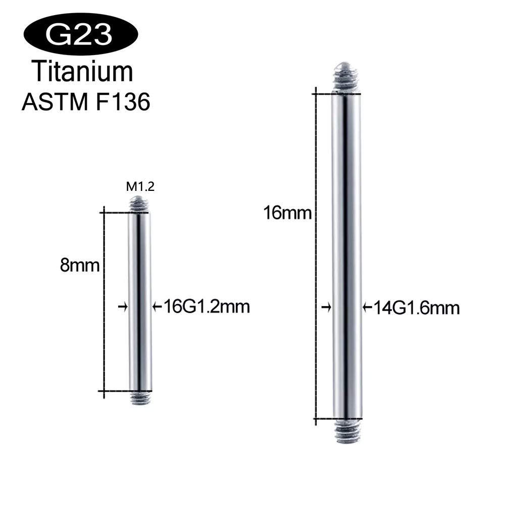 10 Stück/Set ASTM F136 implant – Body Jewelry Implant Grade Bewertung und Preis