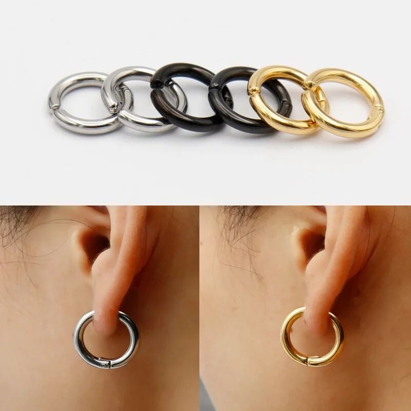 2/6 Stück gefälschte Huggie-Cr – Body Jewelry Hoops Bewertung und Preis