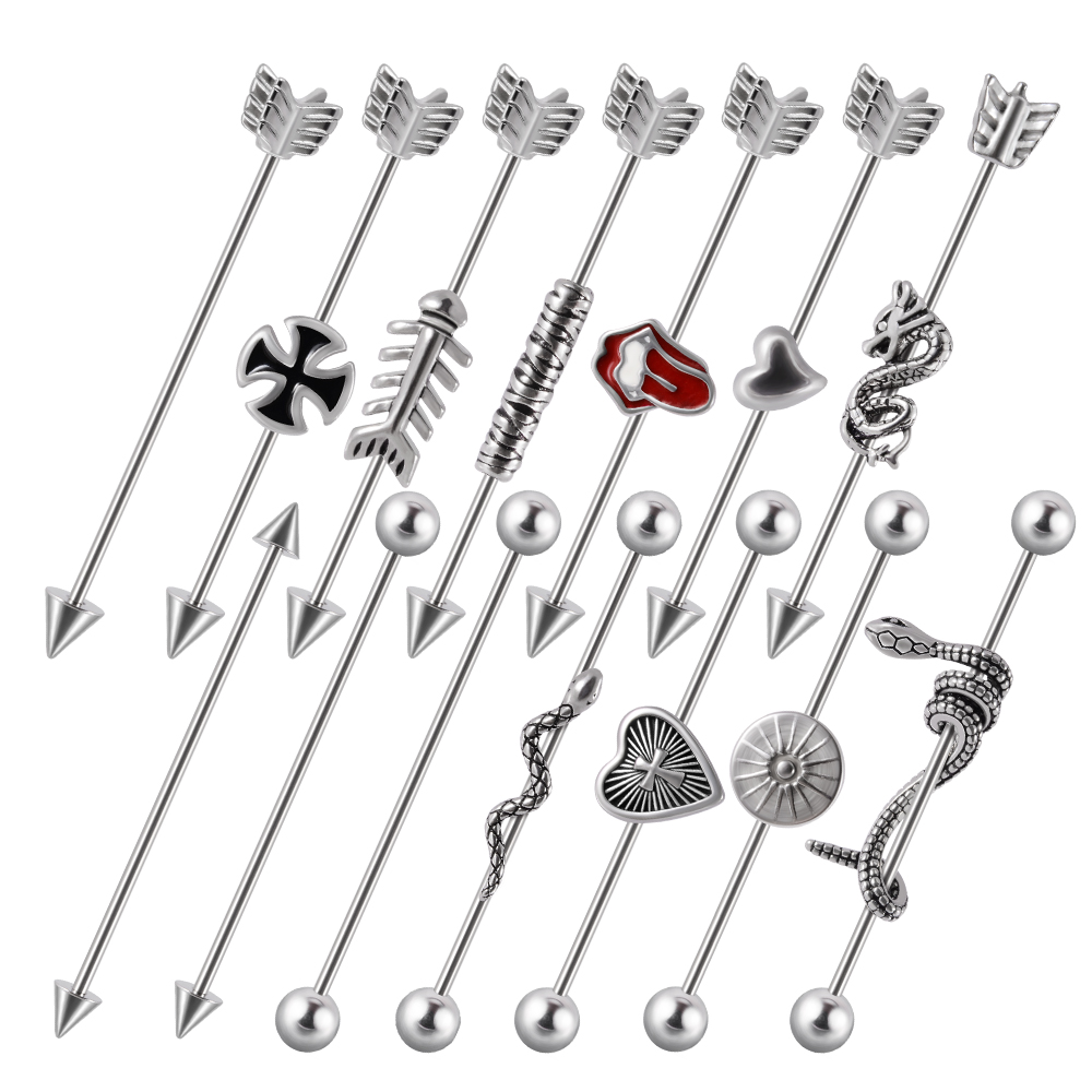 1PC Edelstahl Mann Industrie B – Industrial Barbell Long Bewertung und Preis