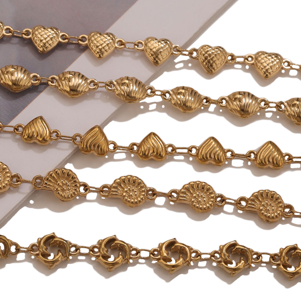 1M PVD Gold Edelstahl Herz Ste – Body Jewelry Chain Bewertung und Preis
