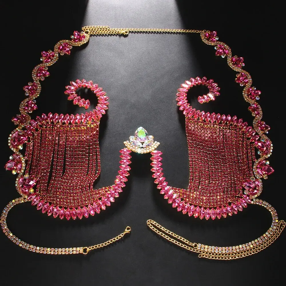 Rave rosa Kristall Brust halte – Body Jewelry Retainers Bewertung und Preis
