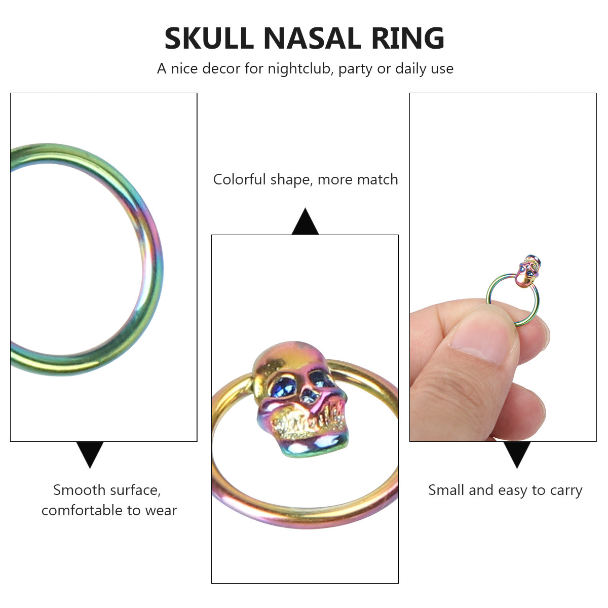 1 Stück Nasenring in Schädelfo – Body Jewelry Ideas Bewertung und Preis