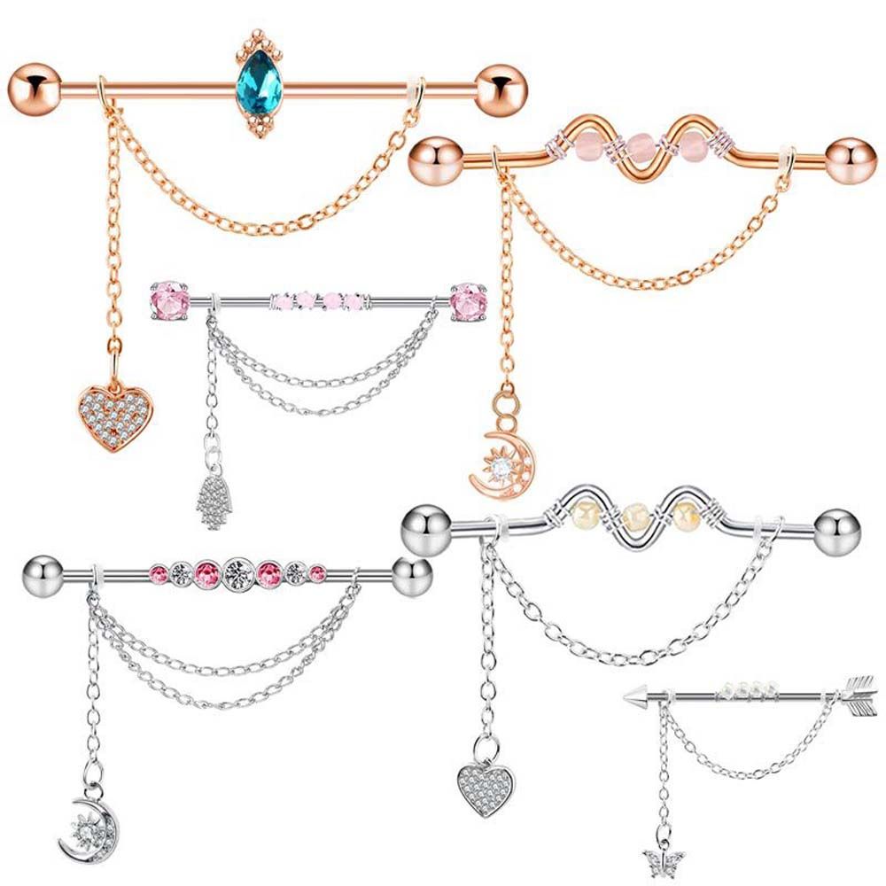 Schmuck Pfeil-Barbell Herz-Anh – Industrial Barbell Long Bewertung und Preis