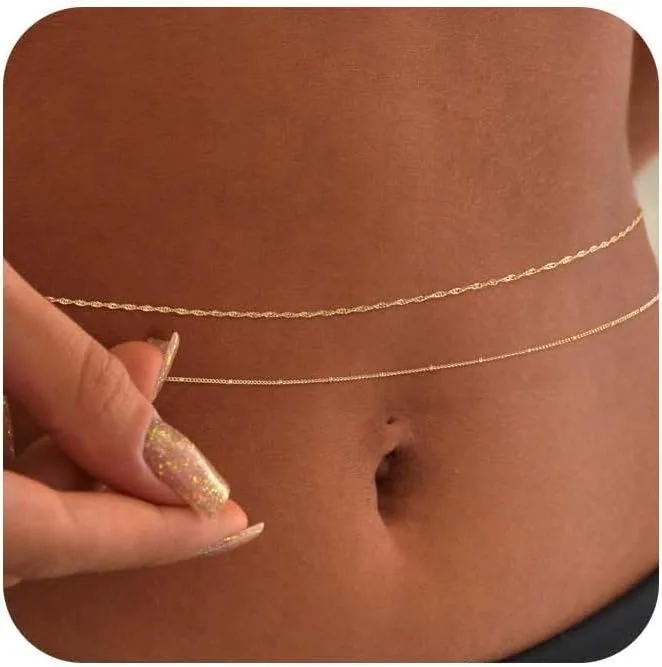 14 Karat vergoldete 26-33 Zoll – Body Jewelry Chain Bewertung und Preis