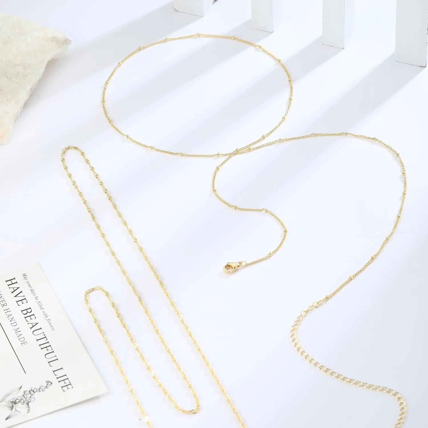 14 Karat vergoldete 26-33 Zoll – Body Jewelry Chain Bewertung und Preis