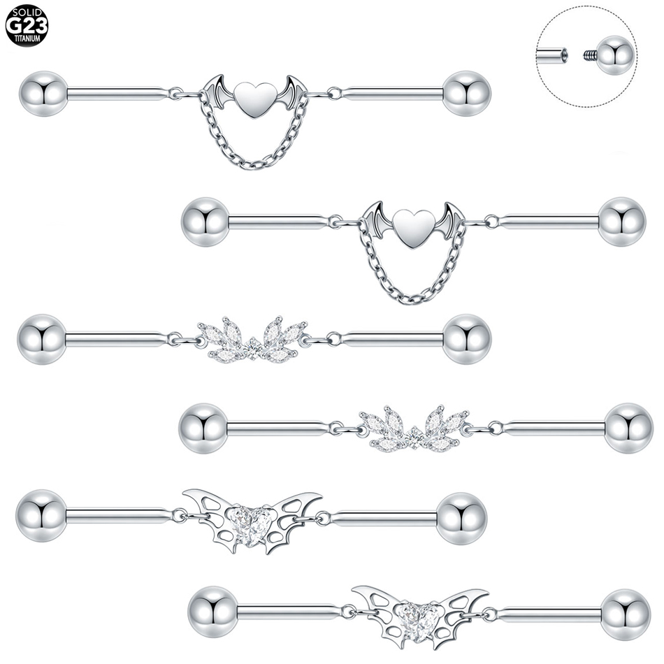 1 Stück Titan CZ Industrial He – Industrial Barbell Long Bewertung und Preis