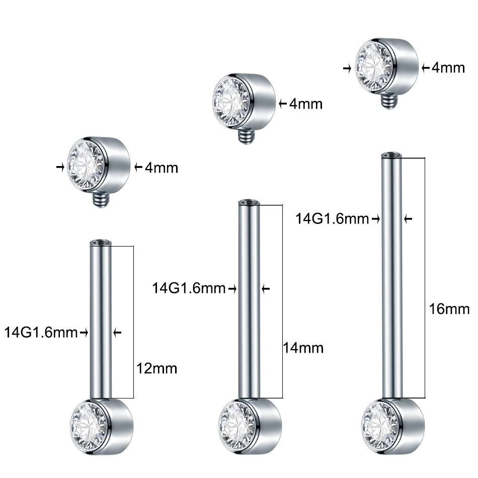 1/5 Stücke Implantat Grade Tit – Body Jewelry Implant Grade Bewertung und Preis